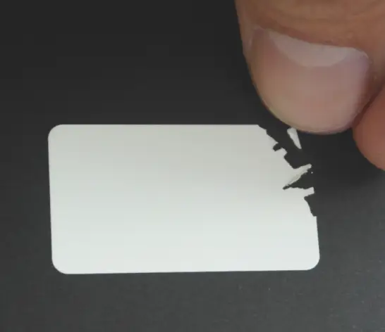 Ultradestructible label precinto de seguridad